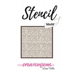 Stencil 50x50 Crackle